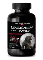 libido max for Men - Unleash Your Wolf - Size UP - Male Enhancement - maca and tongkat ali - 1 Bottle (60 Capsules)