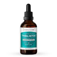 Tribal Detox Herbal Extract, Alcohol-Free Glycerite Tincture, Turmeric, Dandelion, Milk Thistle, Burdock, Cleavers, Cranberry, Goldenrod, Green Tea Cleansing Action Formula (4 FL OZ)