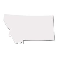 Montana Treasure State Pride Decal Sticker - White 5" Vinyl Decal for Cars, Macbooks, and Other Laptops