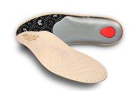 Pedag Viva High Semi-Rigid Support for High Arches with Metatarsal Pad and Heel Cushion, Leather, Tan, Us M12/EU 45