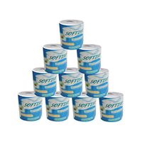 Offmaey 10 Rolls Toilet Paper Bulk Smooth Soft 3Ply Toilet Paper Home Kitchen Bathroom Toilet Tissue Hollow Replacement Absorbent Toilet Paper