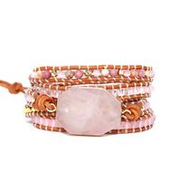 Meidexian888 Handmade Bracelet,Stone Handmade Cowhide Adjustable Bracelet Men And Women Jewelry