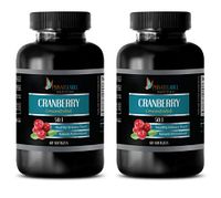 Immunity Support Vitamins - Cranberry Concentrate 50:1 - Natural ANTIOXIDANT - Cranberry Urinary Supplement - 2 Bottles 120 Capsules