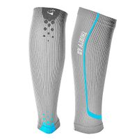 Graduated Compression Sleeves Thirty48 Cp Series, Prevents Calf and Shin Splints ; Relieves Lower Leg Pain and Cramps ; Maximize Faster Recovery by Increasing Oxygen to Muscles ; Gray/Blue Small