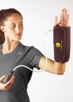 Corflex Cryo Pneumatic Wrist Compression Wrap with Cold Therapy-Left-1 Gel - Blac