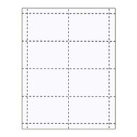 Name Badge Productions - 3 3/4 x 2 1/2 Inch All-in-One Standard Inserts - Micro-Perferated 57 Pound Exact Vellum Bristol - 500 Inserts Per Package