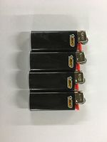 BIC Lot of 4 Mini Ebony Jet Black Lighters