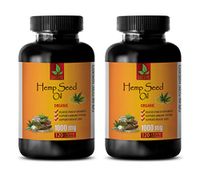 Pain Relief with Hemp Oil - Hemp Oil Pills for Anxiety - Hemp Oil for Anxiety Organic - 2 Bottles 240 Liquid Capsules