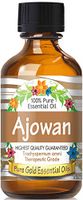 Pure Gold Ajowan Essential Oil, 100% Natural & Undiluted, 60ml
