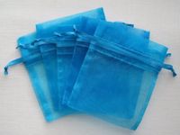 MyCraftSupplies Premium Quality Organza Bags 6x9 Inch 30-Pack for Favors, Gifts, Jewelry (Turquoise)