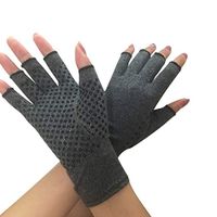 Cyberone Arthritis Gloves Compression Gloves for Arthritis Symptoms, Healthcare, Joints Pain Relief, Rehabilitation Training, Fingerless & Ventilated, 1 Pair