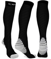 Compression Socks Men Women Stockings , 20-30mmhg Knee High Thick Black Sports Running Sock - Support Hose Circulation Recovery , Relief Calves Foot Pain for Athletic Pregnancy Travel Nursing Flying