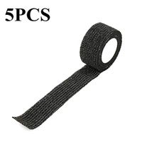 MINQISU Cohesive Bandage - Self Adherent Cohesive First Aid Sports Wrap Tapes Bandages Pet Vet Wrap Tape Size 5PCS (Black)