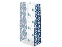 Christmas Cello Bags 100 Count - Xtra Small - Blue Holly