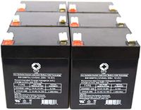 12V 5Ah UPG UB1250 Sealed Lead Acid Replacement Battery SPS Brand (6 Pack)