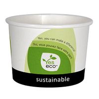 100% Compostable Biodegradable Eco-Friendly Disposable Durable Take Out 12 Oz Food Container (15 pack with lids)