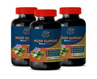 Mood Support Supplements for Women - Mood Support Natural Complex - Vitamins and Herbal EXTRACTS - st Johns Wort Extra Strength - 3 Bottles 180 Vegetable Capsules