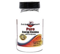 Pure Energy Stamina with Cordyceps/Green Tea, Ginseng, Guarana * 180 Caps 100% Natural - by EarhNaturalSupplements