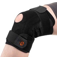 OrthoStep Black Supportive, Adjustable, and Breathable Knee Brace