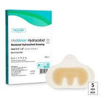 MedVance TM Hydrocolloid – Bordered Hydrocolloid Adhesive Dressing, Heel/Elbow, 3.5"x5", Box of 5 dressings