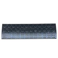 ZnMig Solid Rubber Threshold Ramp Durable Rubber Road Along The Slope Rubber Speed Belt Along The Slope Road Rubber Slope Pad Uphill Triangular Step Pad (Color : Black, Size : 90x25x9cm)