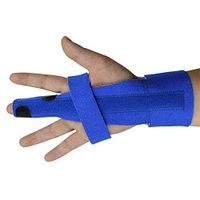Trigger Finger Splint,Adjustable Locking Straightener,Full Hand and Wrist Brace Support for Sprains,Pain Relief,Mallet Injury,Arthritis,Tendonitis,Blue