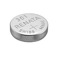 Renata 301 Single Watch Battery Swiss Made Silver Oxide 1.5V (2 Batteries, 301 or SR43SW)