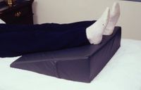 Elevated Bed Wedge 24"L x 24"W x 10" to 1" slope; color: blue