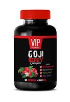 Blood Pressure lowering Products - Goji Berry Complex - with Pomegranate, RESVERATROL, NONI, ACAI - Mangosteen Extract - 1 Bottle 60 Capsules