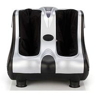 Leg Massager Foot Foot Foot Pedicure Instrument Heating Electric Leg Machine Foot Foot Calf Massage Instrument(Silver White)