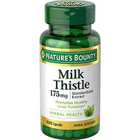 Nature's Bounty Milk Thistle 175 mg - 100 Capsules, Pack of 2