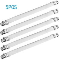 KANGDA CABLE Flat Coaxial RG6 F Type Jumper Cable for Windows and Doors 5pack