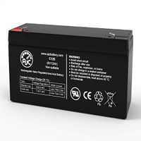 B&B BP10-6 T2 6V 12Ah Sealed Lead Acid Battery - This is an AJC Brand Replacement