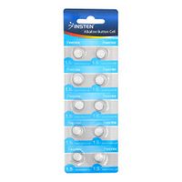 Insten AG7 (1.5V) Alkaline Batteries Button Game/Toy/Coin Cell Watch Battery [10 pcs-Pack]