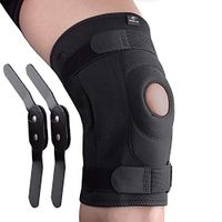 Sportout Knee Brace Support, Removable Aluminum Hinges Knee Brace Perfect for Meniscus Tear, ACL, Strains, Knee Pain, Arthritis,Men & Women (L)