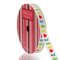 3/8" Abc's Grosgrain Ribbon 100yd