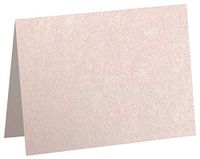 #17 Mini Folded Card (2 9/16 x 3 9/16) - Coral Metallic - Stardream (250 Qty.) | Perfect for Flower Cards, Place Cards, Notes, Invitation Inserts, Personal Stationery and More! | 5080-M207-250