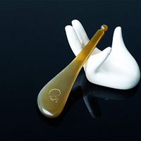 Natural Buffalo Horn Smooth Gua Sha Board Scraping Massage Tools for Body and Face,Trigger Point Myofascial Release (Pen-Shape)