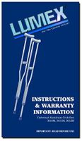 Lumex 3610lf-8 Universal Aluminum Lightweight Adult Crutches by Lumex