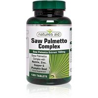 Natures Aid Saw Palmetto Complex with Nettle, Zinc & Amino Acids 120 Tabs 2 Pack