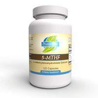 Priority One Vitamins 5-MTHF 1mg Folate Supplement Bioavailable Active Form Vitamin B9 120 Vegetarian Capsules [6]-5-Methyltetrahydrofolate Methylation