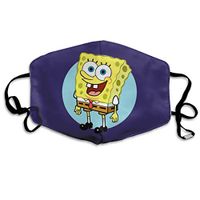 SSUJ7 Spongebob Purple Men Women Adjustable Earloop Mouth Guard Anti-Dust Washable Reusable Mouth Guard for Kids Teens Adults Anti Pollution,Anti-smog