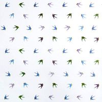 Blue"Melody Scroll" On Kraft White Art DIY Crafts Tissue Paper for Gift Wrapping 20"X30" 5 Sheets