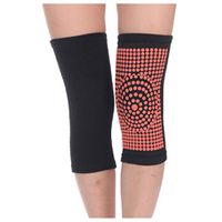 Self Heating Knee Pad, Warmers Knee Brace Wrap for Hot and Cold Therapy to Warm Joint and Relief Pain of Knee Stiff, Arthritis and Strains (Black, Large)