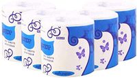 Soft 3-Ply Toilet Paper, Home Kitchen Toilet Tissue, Strong and Highly Absorbent Silky & Smooth Hand Towels Roll Paper for Daily Use (5 Roll)