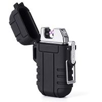 LIANTRAL Electric Arc Lighters, USB Rechargeable Windproof Flameless Lighter Plasma Lighter for Fire, Candle (Black)