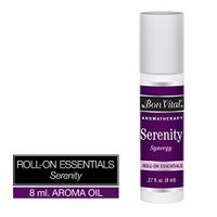 Bon Vital' Aromatherapy Serenity Roll-On Essential Oil, Pre-Diluted and Ready to Use Aroma Therapy Oil for Perfumes, Essential Oil for Soothing, Healthy Body and Mind, and a Goodnight Sleep, 8 mL