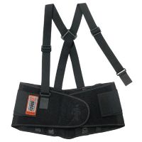 Ergodyne X-Large Black ProFlex 2000SF 840D Spandex High Performance V-Shaped Design Back Support With Two-Stage Closure, Sticky Fingers Stays And Detachable Suspenders