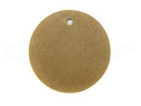 200 Pack - CleverDelights Circle Kraft Gift Tags/Hang Tags - 1.5" Diameter - Brown Kraft Hang Tags - for Gifts, Crafts, Party Favors, Weddings, Price Tags - Thick Heavy Duty - 1 1/2 inch