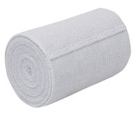 Nexskin 4" Organic Latex Free American Cotton - Comfort Elastic Bandage with Single Hook & Loop Closure - White, Single Pack
